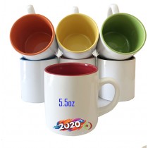 5.5oz  Ceramic Mug  with Inner Color